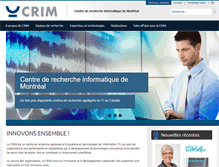Tablet Screenshot of crim.ca